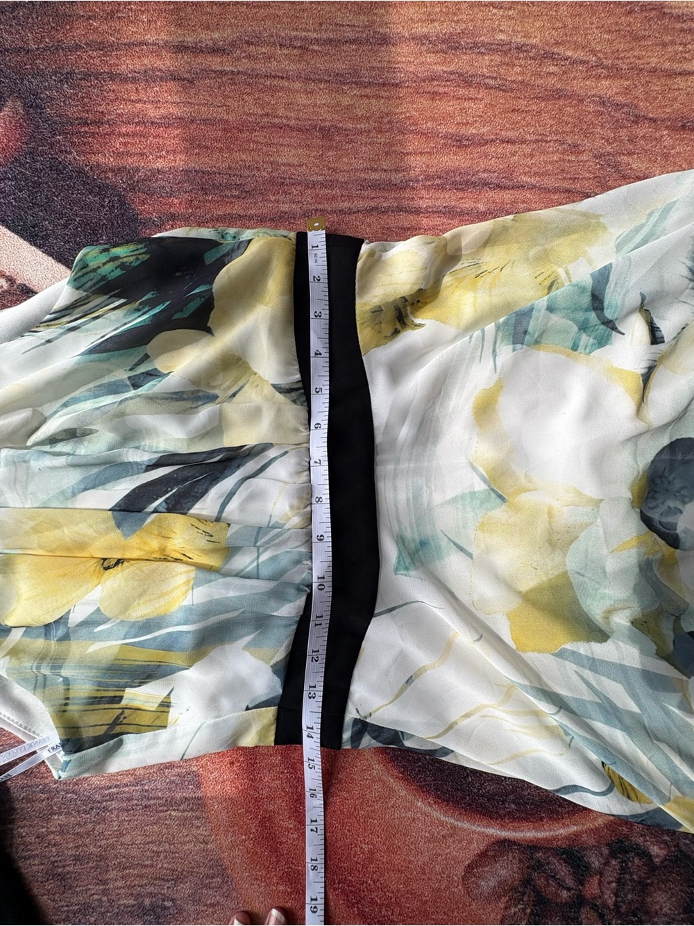 NWT Frank Lyman Floral Handkerchief Hem Dress Size 4 Wedding Guest Occasion - Picture 4 of 7